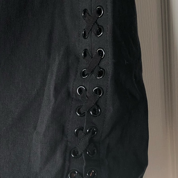 Express Stretch Black Strapless Dress - Picture 2 of 3